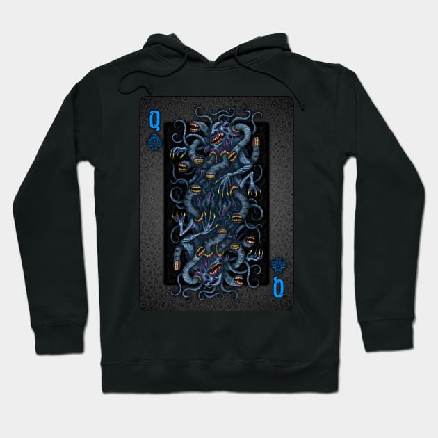 Dunwich Horror Queen of Clubs - Azhmodai 2020 Hoodie by azhmodai